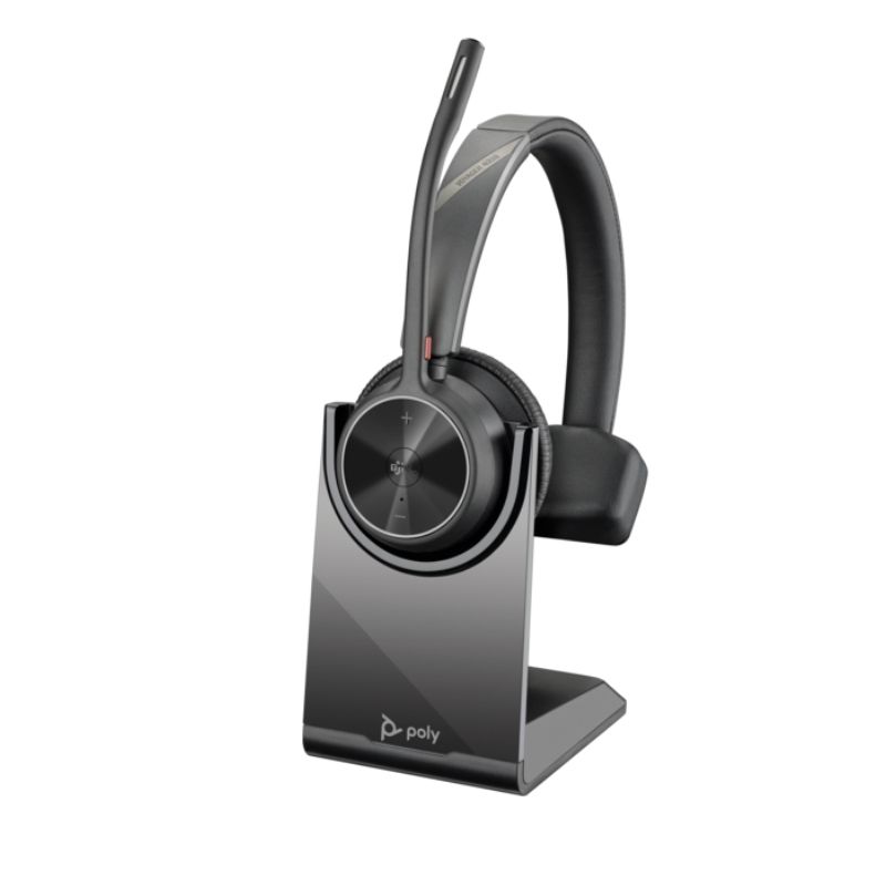 Auriculares Poly Voyager 4310-M tipo headset Bluetooth con base y adaptador BT700, USB-C