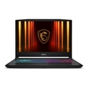 Laptop MSI Katana 15.6" Gaming Intel Core i7-14650HX 16GB DDR5 512GB SSD M.2 NVIDIA GeForce RTX 5050 W11 Home Teclado Ingles Negra