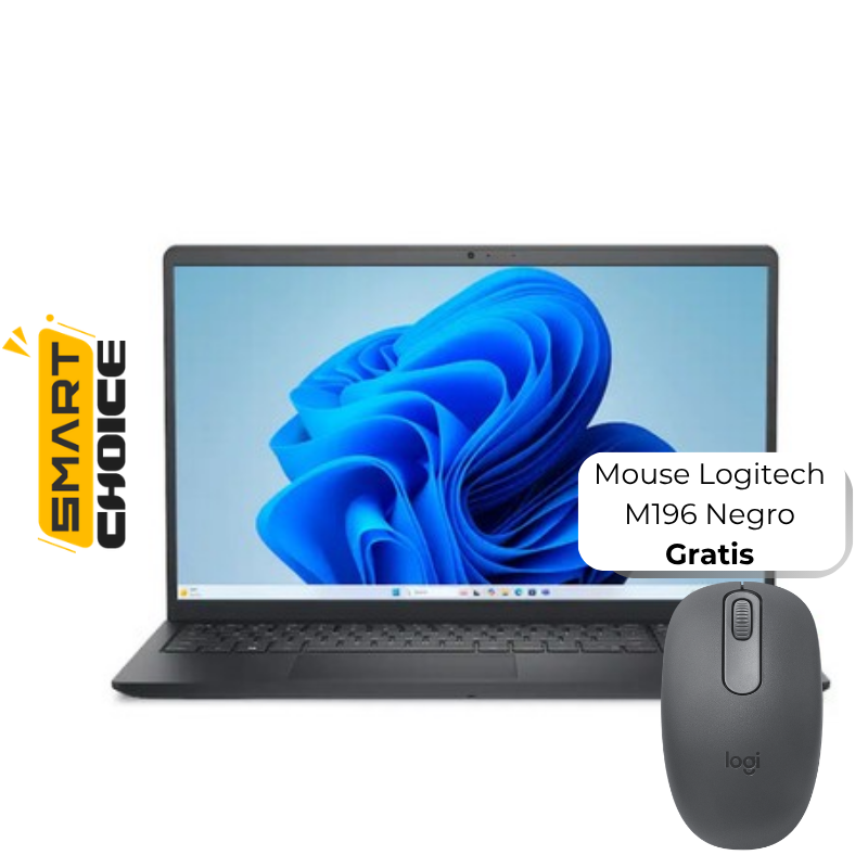 Laptop Dell 15 LDC15250 15.6" Touchscreen Intel Core i5‑1334U 8GB RAM 512GB SSD Intel UHD Graphics W11 Home Carbon Black Teclado Ingles