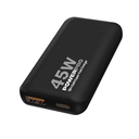 Cargador de Pared Unno Tekno PW5069BK GaN 45W USB-A/C Negro