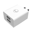Cargador de Pared Unno Tekno PW5060WT Dual USB-A 2.1A Blanco