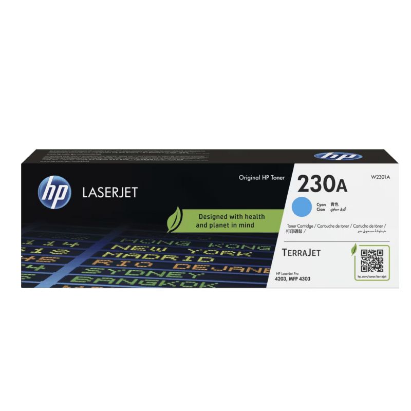 Cartucho de tóner HP 230A LaserJet Cian Original W2301A