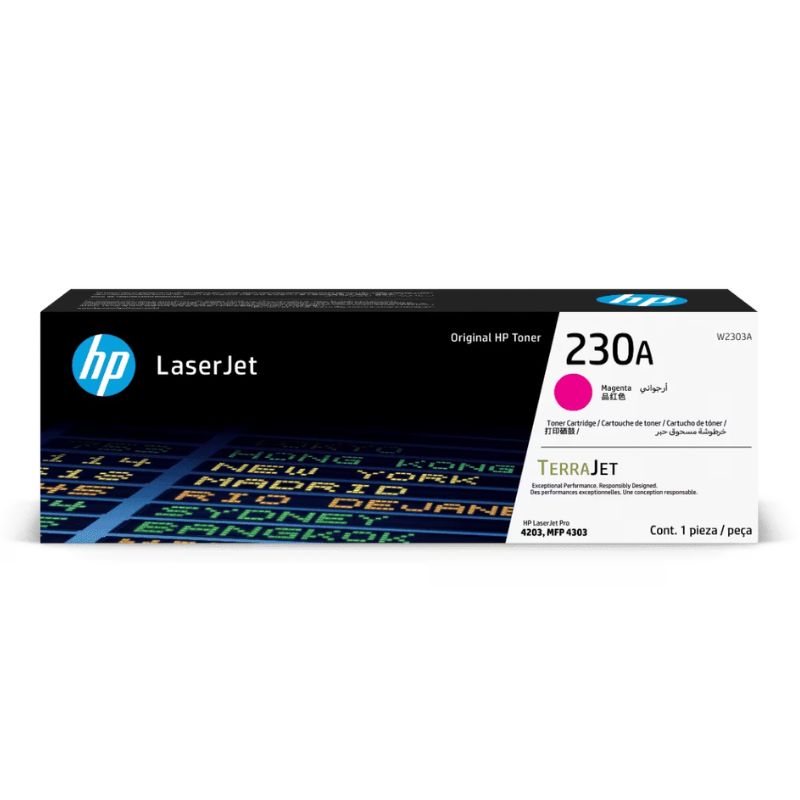 Cartucho de tóner HP 230A LaserJet Magenta Original W2303A