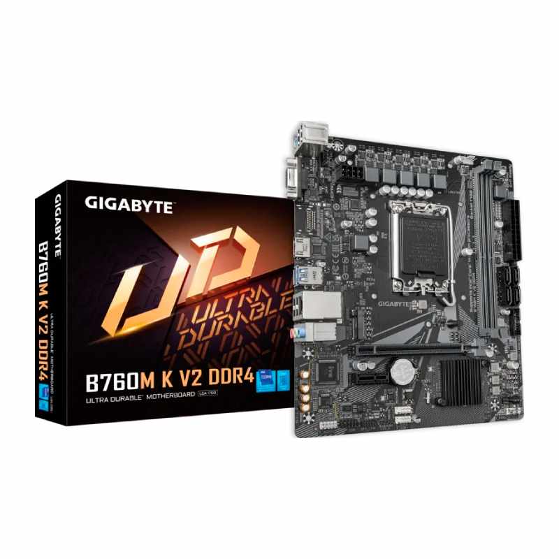 Motherboard Gigabyte B760M K V2 LGA1700 14th/13th/12th Gen 4xDDR4 Micro ATX