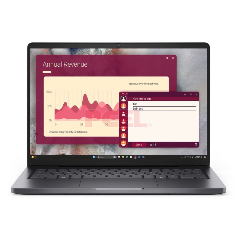 Laptop Dell Pro 14" Intel Core Ultra 5 225U 16GB RAM 512GB SSD Intel Graphics W11 Pro Negro Teclado Español