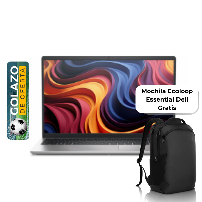 Laptop Dell 15 DC1255 15.6" AMD Ryzen 5 7520U 8GB RAM 512GB SSD AMD Radeon 610M W11 Home Plateada Teclado Español
