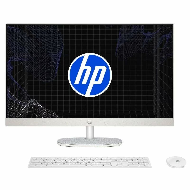 Computadora AIO HP 27-cr0278la 27" AMD Ryzen 7 7730U 16GB RAM 1TB SSD AMD Radeon W11 Home Blanco Teclado Español