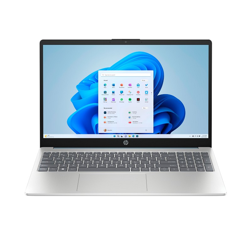 Laptop HP 15-fd2050wm 15.6" Intel Core Ultra 5 225U 8GB RAM 512GB SSD Intel Graphics W11 Home Plateada Teclado Inglés