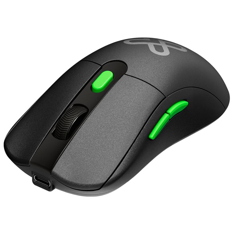 Mouse Inalámbrico Klip Xtreme Ecolast Óptico 2400 DPI Negro