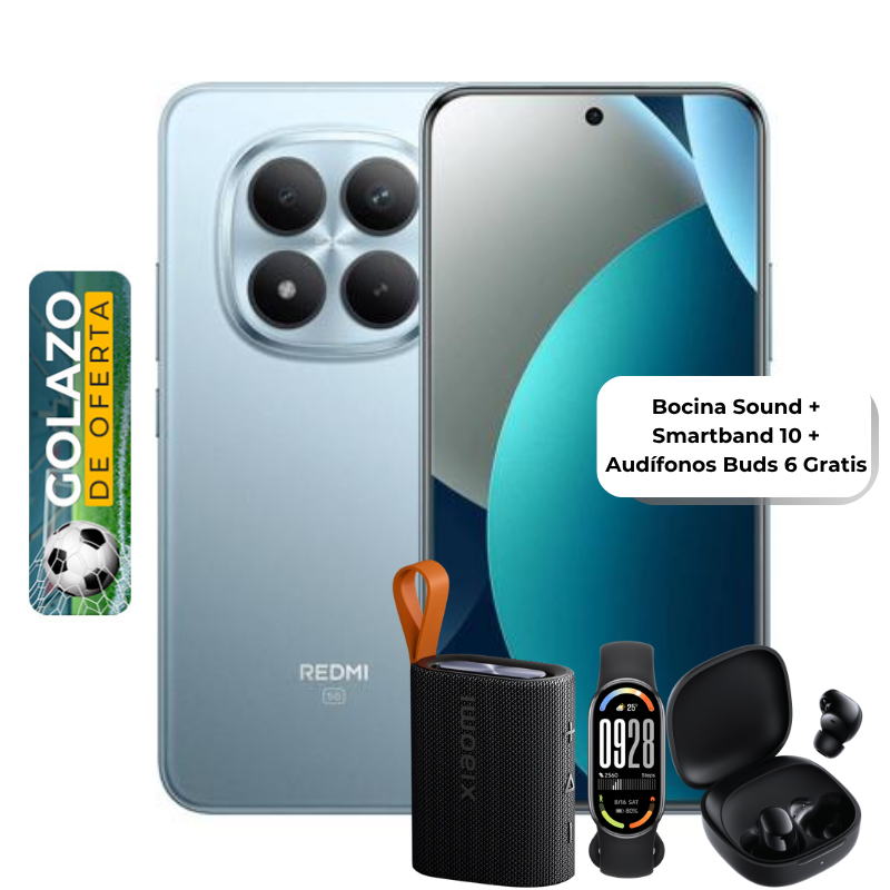Celular Xiaomi Redmi Note 15 Pro+ 5G US 512GB 12GB RAM Dual SIM Azul Glaciar