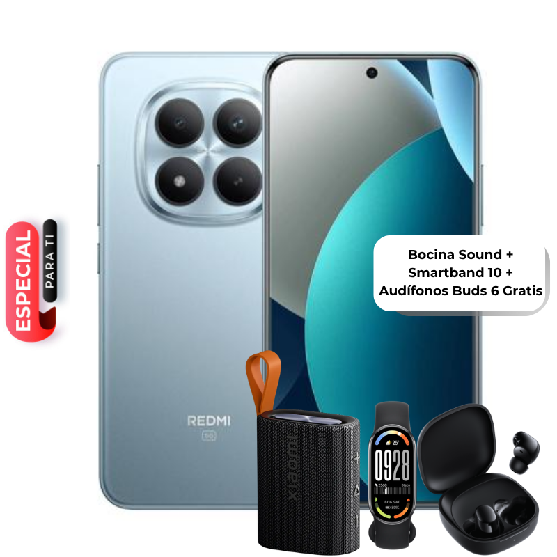 Celular Xiaomi Redmi Note 15 Pro+ 5G US 512GB 12GB RAM Dual SIM Azul Glaciar