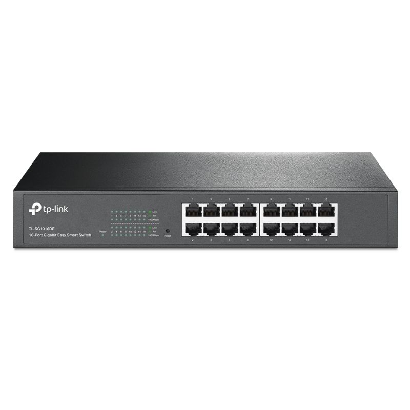 Switch TP-Link TL-SG1016DE 16 Puertos 10/100/1000Mbps para Rack