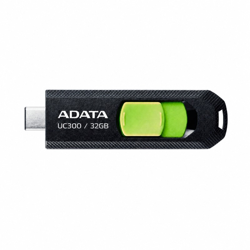 Memoria USB ADATA 32 GB UC300 3.2 Negro con Verde