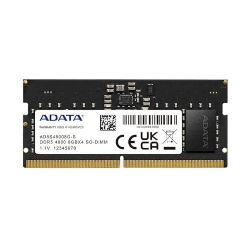 Memoria RAM  DDR5 8 GB SODIMM 4800 MHz CL40 ADATA