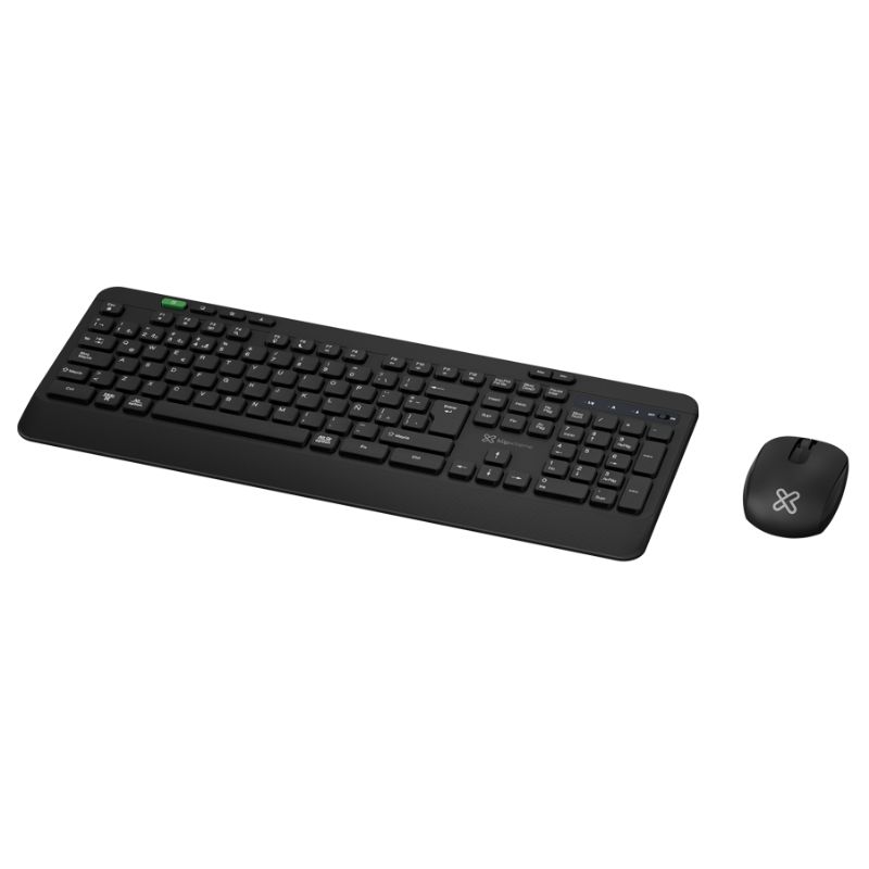 Teclado y Mouse Inalámbrico Klip Xtreme Encourage USB Negro Español