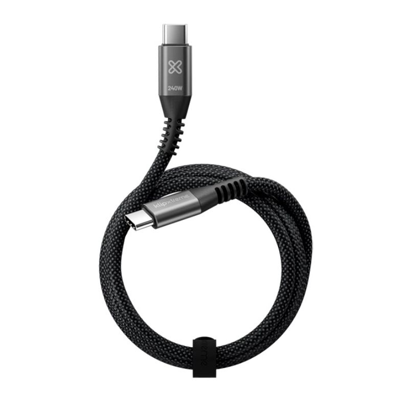 Cable USB-C a USB-C Klip Xtreme KAC-750-6FT 1.8 Metros Negro
