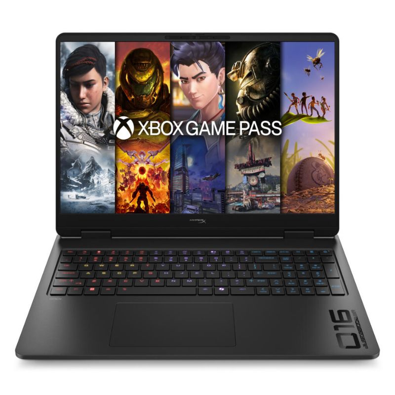Laptop HP OMEN HyperX 16-am2013 16" Intel Core Ultra 7 356H 16GB RAM 512GB SSD NVIDIA GeForce RTX 5060 8GB W11 Home Negro Teclado Inglés