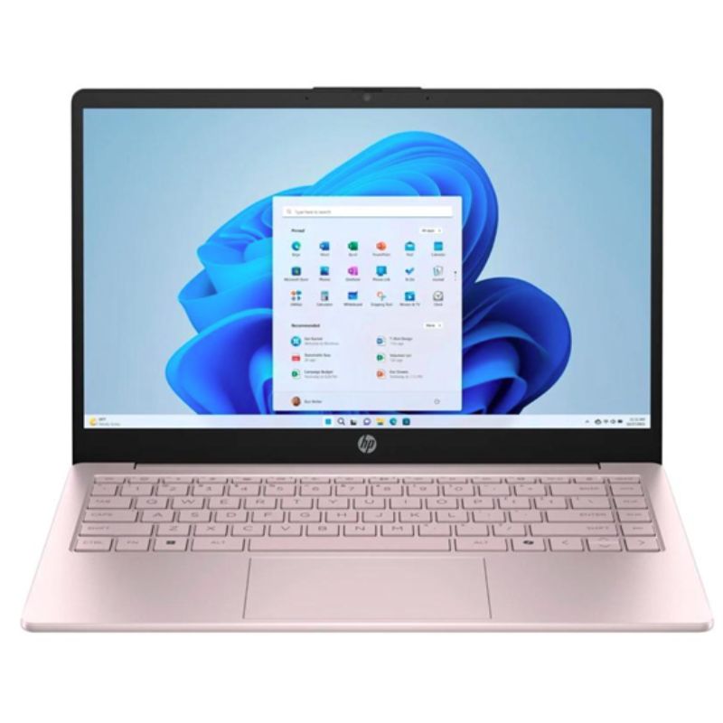 Laptop HP 14-ep2011wm 14" Intel N150 4GB RAM 128GB SSD Intel UHD Graphics W11 Home Rosa Teclado Inglés