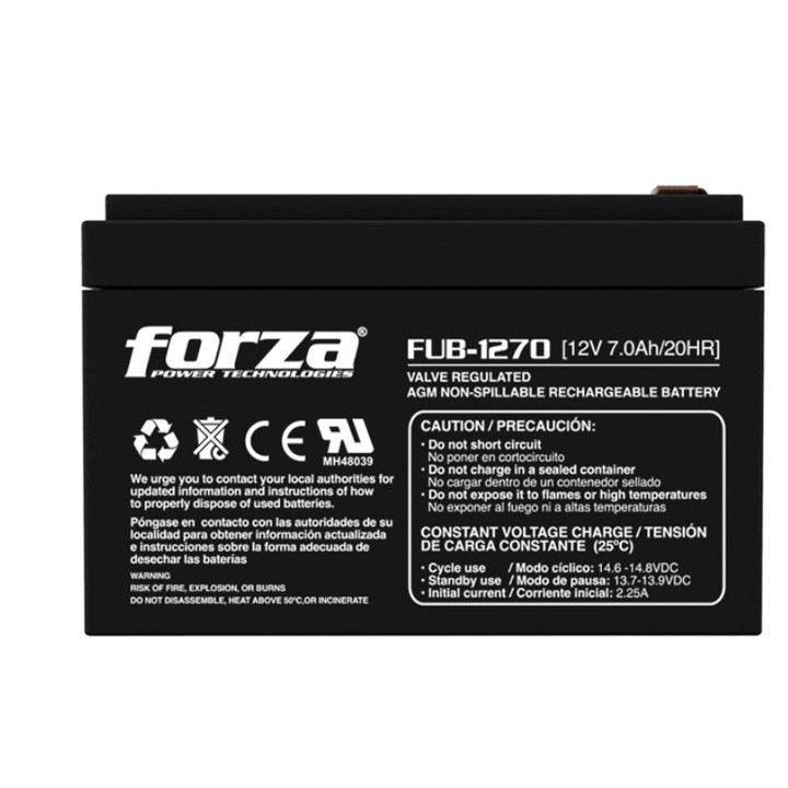 Batería para UPS Forza FUB-1270 7Ah 12v