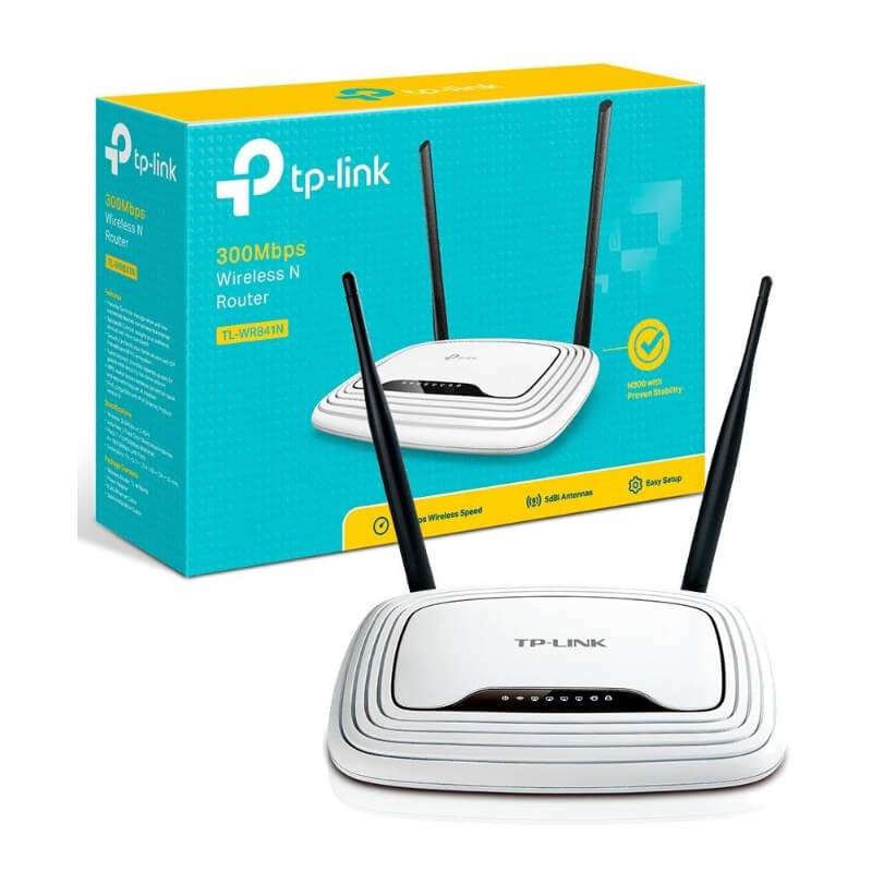 Router TP-Link TL-WR841N 300Mbps 4 Puertos 2.4 Ghz Doble Antena