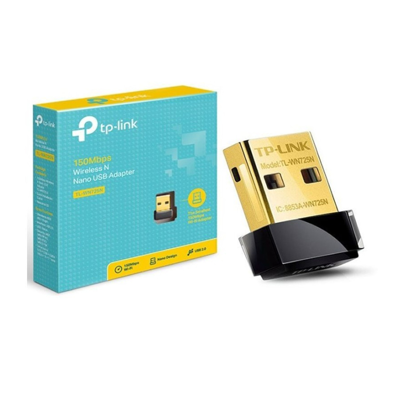 Adaptador de Red USB a Wi-Fi TP-Link TL-WN725N Nano 150Mbps