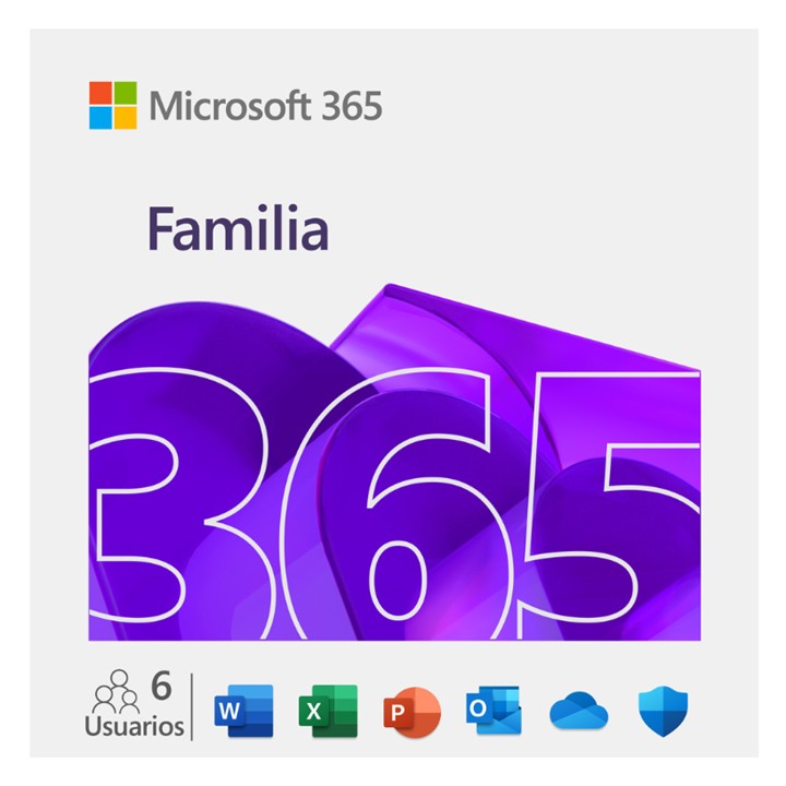 Licencia de Microsoft 365 Familia con IA Copilot ESD 1 Año ***FISICA***