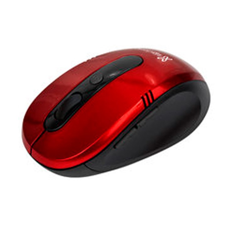 Mouse Inalámbrico Klip Xtreme Vector 3D Óptico 1600DPI Rojo