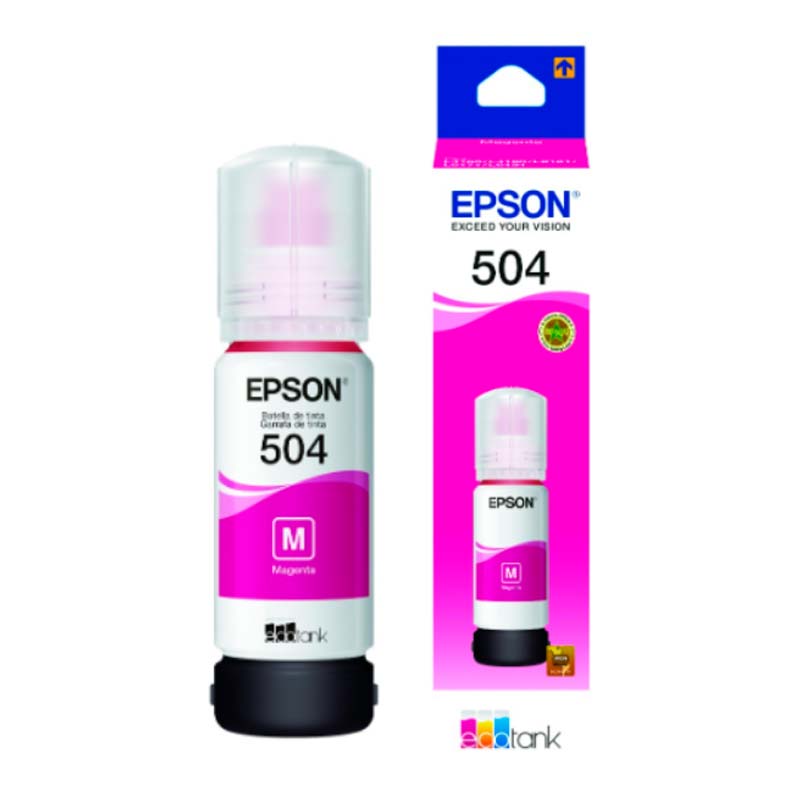 Botella de Tinta Epson T504 Magenta 70ml