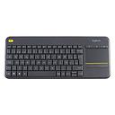 Teclado Inalámbrico Logitech Touchpad K400-PLUS USB Negro Español