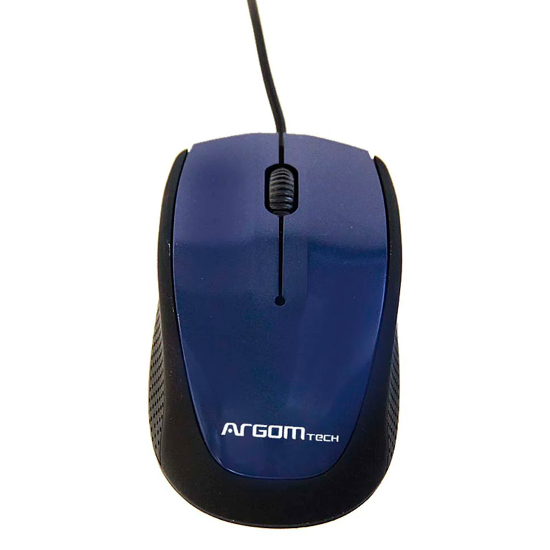 Mouse Alámbrico Argom MS14 3D Óptico 800DPI Azul