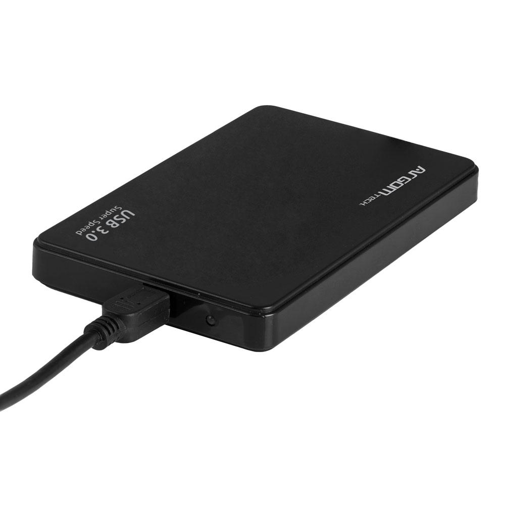 Enclosure 2.5" Argom SATA a USB 3.0 Toolfree Negro