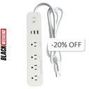 Regleta Inteligente VTA+ Energy Multitoma 4 Salidas 1.5 Metros Smart Home Wi-Fi