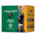 Maquina de Café Nescafé Automática Genio S Plus Dolce Gusto Negra  + 8 Cajas de Capsulas Starbucks
