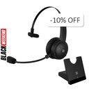 Audífonos tipo Headset Klip Xtreme CrystalCom Pro Bluetooth con Micrófono Negro